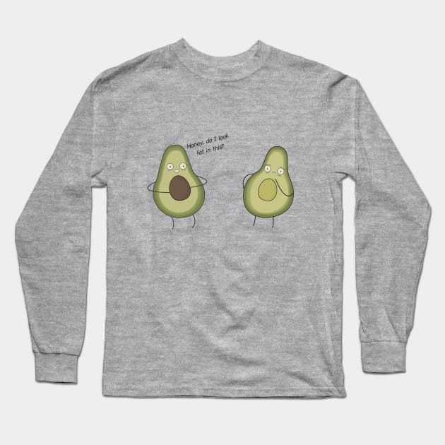 Avocado Couple Long Sleeve T-Shirt by happinessinatee